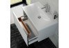 Тумба под умывальник 65 KEUCO Royal Reflex 34050.210000 корпус глянцевое покрытие/фасад стекло белое 