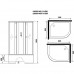 Душевая кабина Niagara Eco 90x80 L E90/80/40L/TN/BK Душевая кабина Niagara Eco 90x80 L E90/80/40L/TN/BK