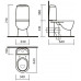 Унитаз-компакт Sanita Luxe BEST COMFORT WC.CC/Best/2-DM/BLK.G/S1 черный, с сиденьем микролифт 