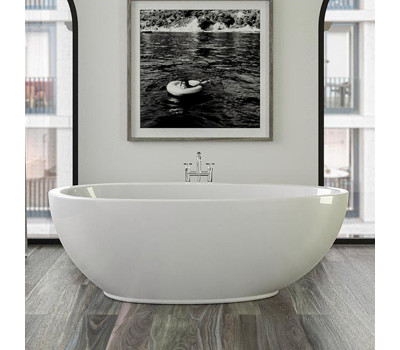 Ванна отдельностоящая 185х95 см Knief Boat 0100-259 со щелевым переливом, цвет белый глянцевый