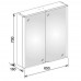 Зеркальный шкаф с подсветкой 65 см KEUCO Royal Match 12801 171301
