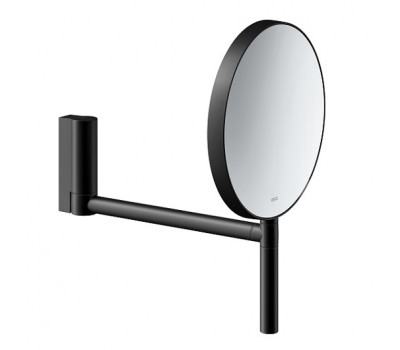 Косметическое зеркало настенное без подсветки KEUCO Plan 17649370002 цвет черный (RAL 9011)