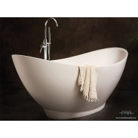 Ванна из натурального камня PAA Felice VAFES/00 194,5x83 см, отдельностоящая, белый матовый