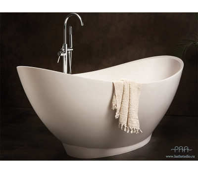 Ванна из натурального камня PAA Felice VAFES/00 194,5x83 см, отдельностоящая, белый матовый