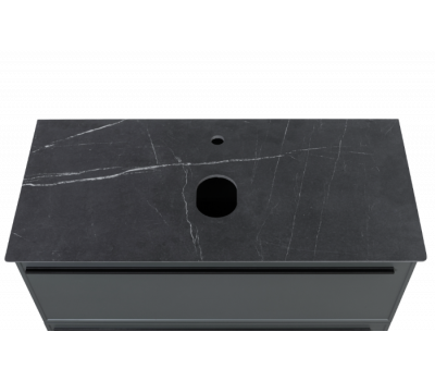 Столешница LA FENICE Granite  Black Olive Light Lappato 90 см , FNC-03-VS03-90 Черная