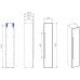 Шкаф-пенал La Fenice Terra Bianco 30 см, белый матовый FNC-05-TER-B-30 