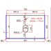 Столешница LA FENICE Granite  Black Olive Light Lappato 80 см , FNC-03-VS03-80 Черная