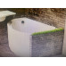Ванна искусственный мрамор 170х101 La Fenice White Gloss 170 Левая FNC-INF-170-101L