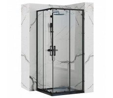 Душевое ограждение 90х90 см LORANTO NEO CS-21809B черный матовый Душевое ограждение 90х90 см LORANTO NEO CS-21809B черный матовый