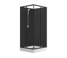 Душевая кабина 90х90 см LORANTO NEO CS-21801BP профиль черный-матовый