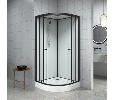 Душевая кабина 90х90 см LORANTO NEO CS-22109 профиль черный-матовый