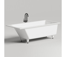 Встраиваемая ванна 170x70 Salini Cascata KIT 104413M материал S-Sense, цвет: белый матовый