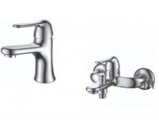 Комплект смесителей D&K DA1340004SET хром 