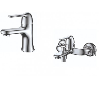 Комплект смесителей D&K DA1340004SET хром 