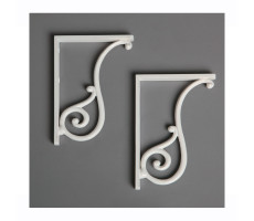 Кронштейны для высокого бачка SIMAS LANTE LAMN bi латунь, цвет белый