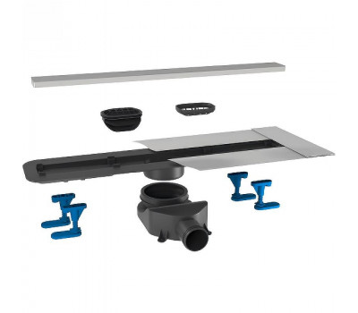 Душевой лоток Bettoserb Frameless Line 65 13701231 с решеткой Хром матовый / под плитку