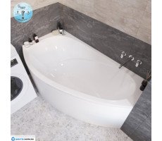 Ванна из литьевого мрамора Marmo Bagno Турин 170х95 левая