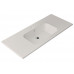 Раковина керамическая 121 см BERLONI BAGNO QUADRA  LAVQADINCXR58 100 (000TC121AD) цвет Bianco lucido 
