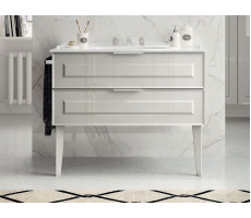 Тумба под раковину 120см BERLONI BAGNO SUITE VINTAGE SUVBS2C120C/100/MMSL100 цвет белый глянцевый Тумба под раковину 120см BERLONI BAGNO SUITE VINTAGE SUVBS2C120C/100/MMSL100 цвет белый глянцевый