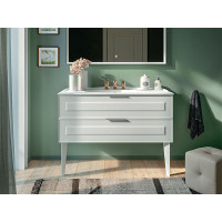 Тумба под раковину 120см BERLONI BAGNO SUITE VINTAGE SUVBS2C120C/110/MMSL110 цвет белый матовый