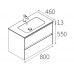 Тумба под раковину с 2-мя ящиками BERLONI BAGNO Way Block WAKBS2CHDIC 101 цвет CERAMICA LUCIDO Тумба под раковину с 2-мя ящиками BERLONI BAGNO Way Block WAKBS2CHDIC 101 цвет CERAMICA LUCIDO