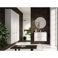 Тумба под раковину с 2-мя ящиками BERLONI BAGNO Way Block WAKBS2CHDIC 101 цвет CERAMICA LUCIDO
