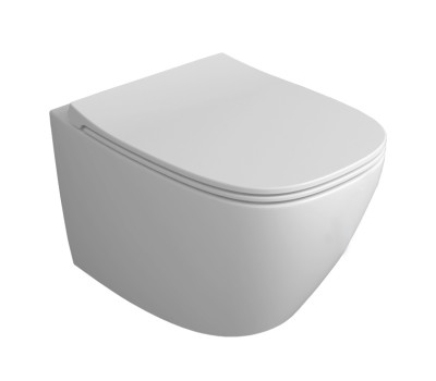 Подвесной безободковый унитаза SIMAS JUNIPER KJU 18 bia сидение микролифт