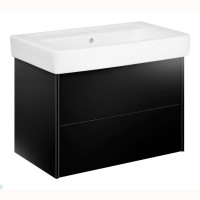 Тумба с раковиной Gustavsberg Puristic GB71PUVU80PH00 цвет черный глянец