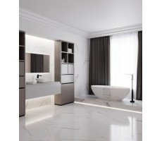 Ванна из искусственного камня NT BAGNO NT308 1700 PULSANTE Белый матовый 