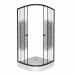 Душевой уголок Niagara NG-007-14BLACK (900х900х1950) низкий поддон (13см) стекло МОЗАИКА  
