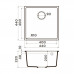 Кухонная мойка Omoikiri Bosen 44-U-GR Tetogranit/leningrad grey 4997010 