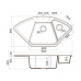 Кухонная мойка Omoikiri Yonaka 98-C-GR Artgranit/leningrad grey   4993714 