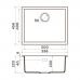 Кухонная мойка Omoikiri Yamakawa 55-U/I-GB Artceramic/графит 4993780 