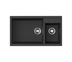Кухонная мойка Omoikiri Tedori 86-2-LB-BL Tetogranit/черный 4993932 