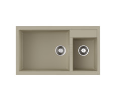 Кухонная мойка Omoikiri Tedori 86-2-LB-BE Tetogranit/ваниль 4993933 