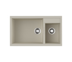 Кухонная мойка Omoikiri Tedori 86-2-LB-EV Tetogranit/эверест 4993938 