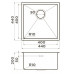Кухонная мойка Omoikiri Taki 44-U/IF-GB нержавеющая сталь/графит 4997017 