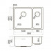 Кухонная мойка Omoikiri Tadzava 58-2-U/I-IN-L ULTRA 15 нержавеющая сталь/нержавеющая сталь 4997118 