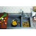 Кухонная мойка Omoikiri Tedori 86-2-LB-BL Tetogranit/черный 4993932 