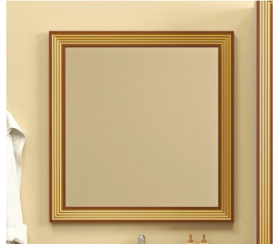 Зеркало с подсветкой Опадирис Карат 80 с золотой патиной