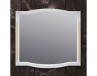 Зеркало Опадирис  Лаура 100 Белый матовый (9003) с бежевой патиной 