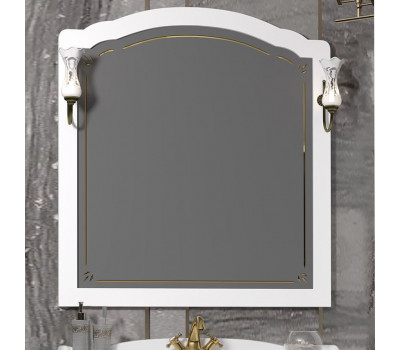 Зеркало без светильников Опадирис Лоренцо 100 Белый матовый