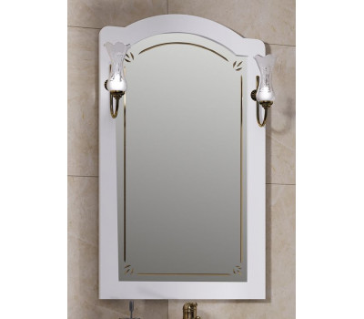 Зеркало без светильников Опадирис  Лоренцо 60 Белый матовый (9003)