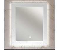 Зеркало с подсветкой Опадирис Луиджи 70 белый матовый