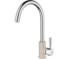 Смеситель для кухни Holstein, кварц-хром, Ho212063-QUCR, Paulmark Смеситель для кухни Holstein, кварц-хром, Ho212063-QUCR, Paulmark