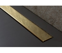 Душевой лоток Pestan Confluo Frameless Line 550 Gold 13701221 Золото глянец/полая под плитку, без рамки 