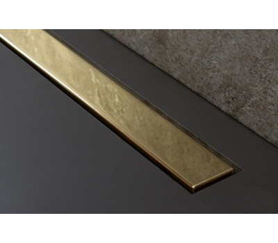 Душевой лоток Pestan Confluo Frameless Line 300 Gold 13701219 Золото глянец/полая под плитку, без рамки 