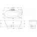Ванна отдельностоящая RELAX DESIGN LEAFY LX01 opac 160х70 цвет белый матовый