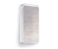 Зеркало-шкаф RAVAL Pure 46 Белый с подсветкой универсальный Pur.03.46/W  