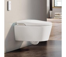 Подвесной безободковый унитаз с функцией биде с сидением микролифт Roca INSPIRA IN-WASH 803060001